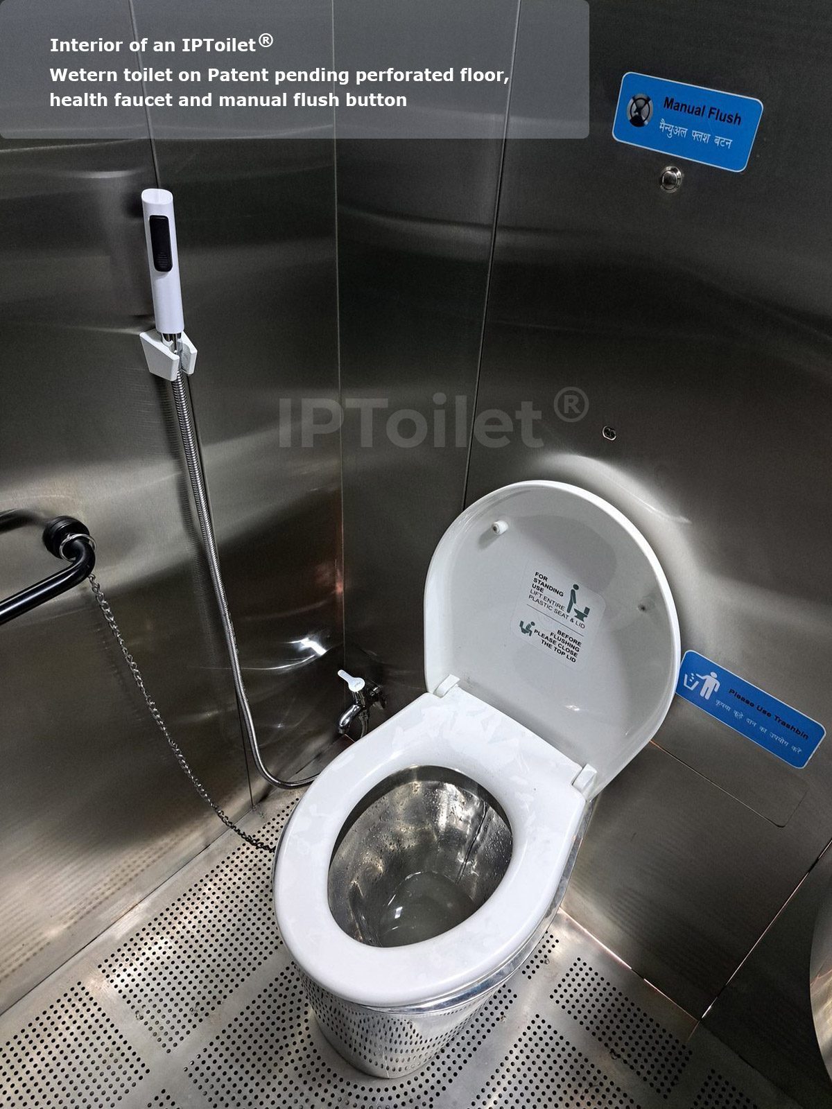 IPToilet® prefabricated public toilet being transported to installation site
