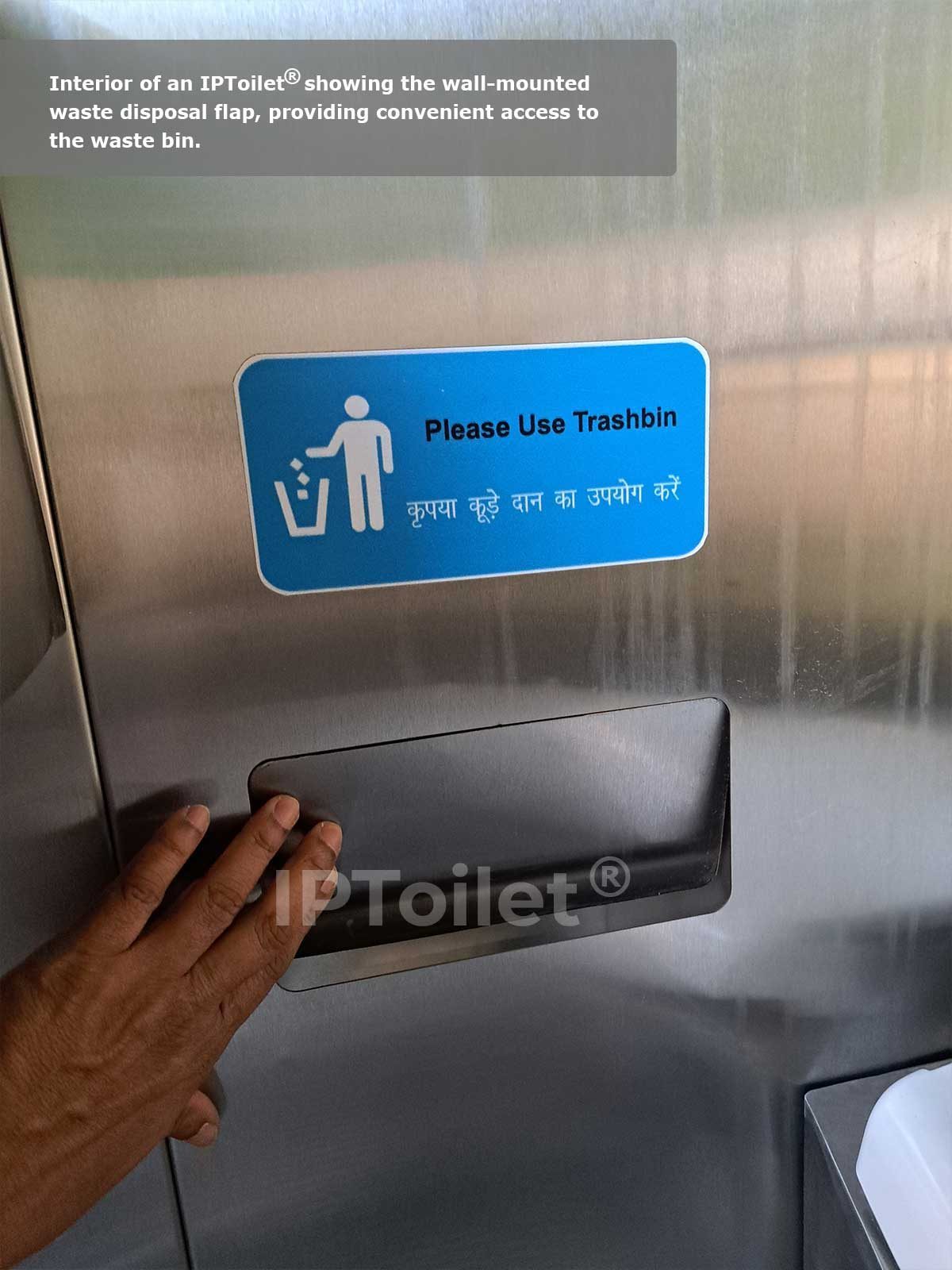 IPToilet® Indian WC with stainless steel perforated self-cleaning floor