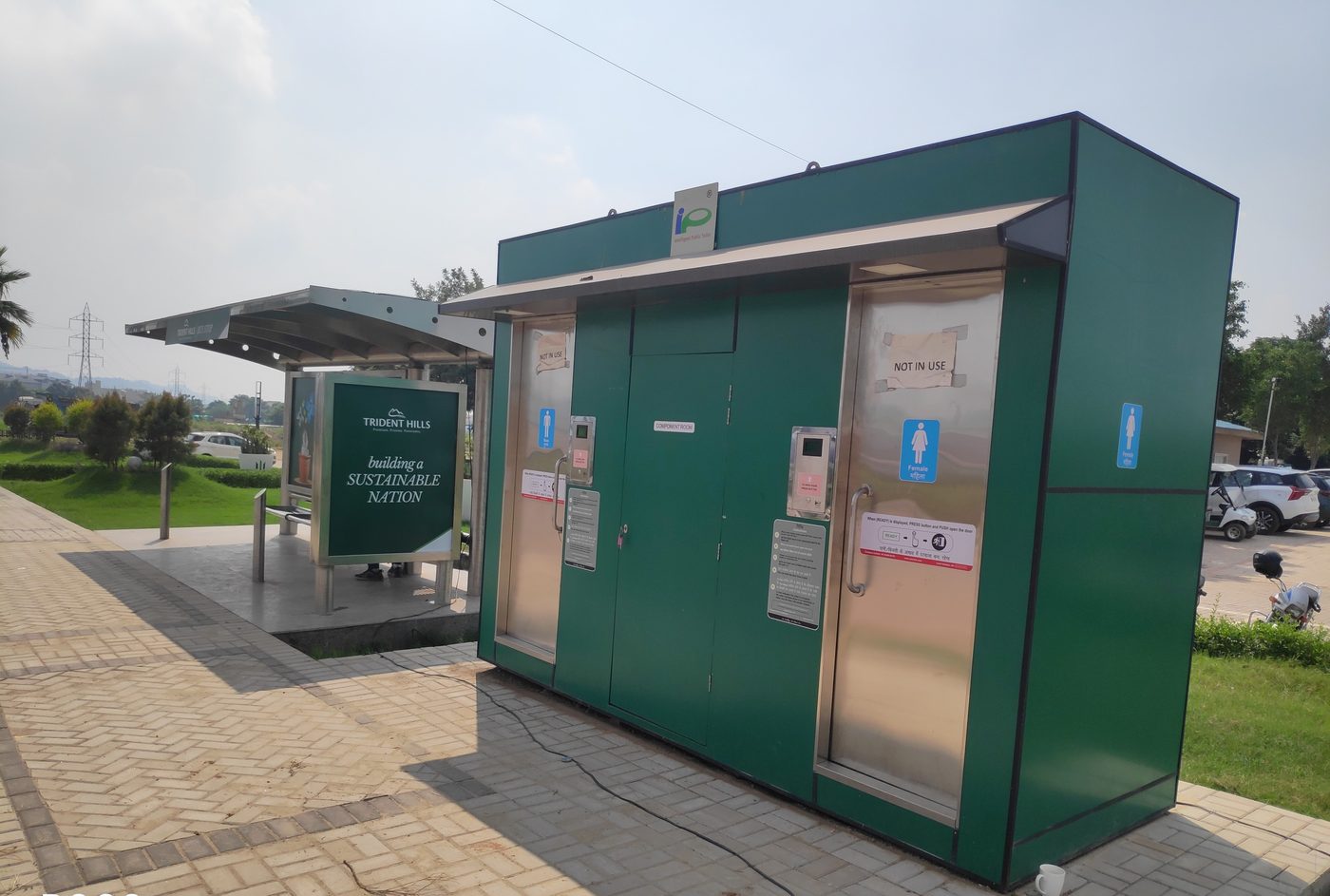 IPToilet® modular public toilet during site installation