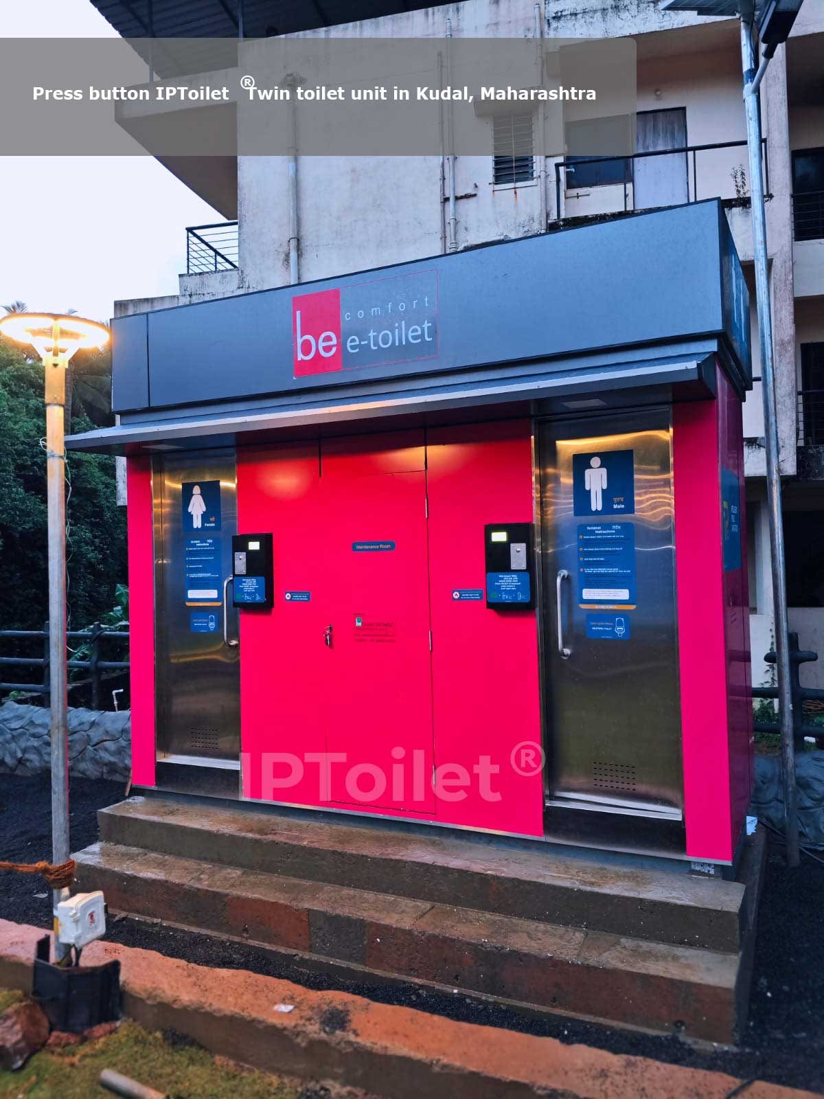 IPToilet® smart toilet installed at an urban public location